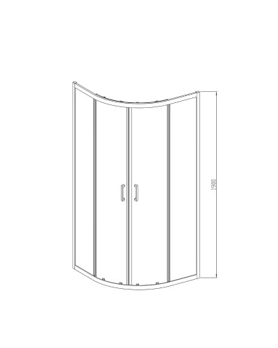 Душевой уголок 80x80 см Vincea Alpha VSQ-3AL800MT текстурное