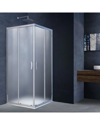 Душевой уголок 80x80 см Vincea Alpha VSS-3AL800MT текстурное