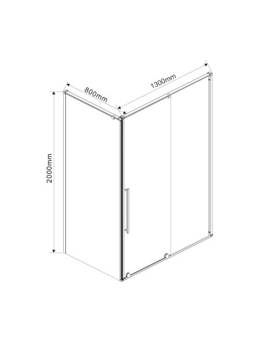 Душевой уголок 130x80 см Vincea Arno VSR-1A8013CL прозрачное