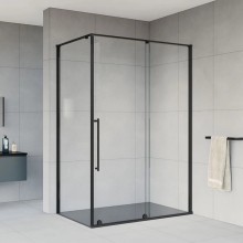 Душевой уголок 120x90 см Vincea Arno VSR-1A9012CLB прозрачное