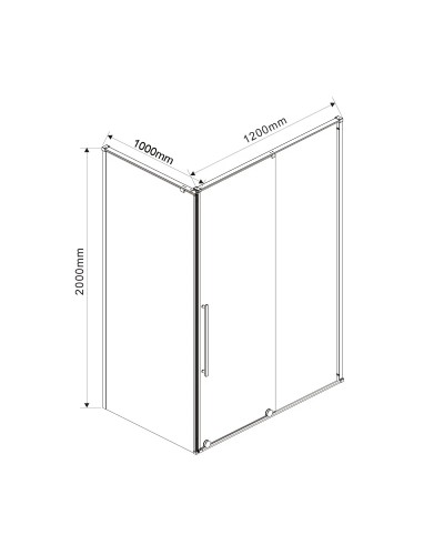 Душевой уголок 120x100 см Vincea Arno VSR-1A1012CL прозрачное