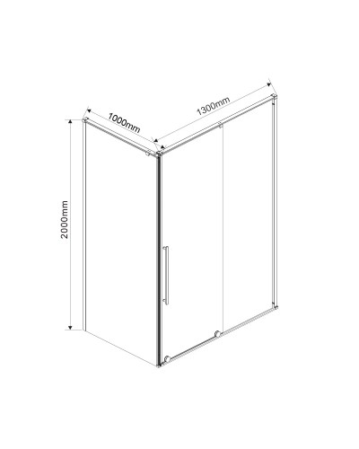 Душевой уголок 130x100 см Vincea Arno VSR-1A1013CL прозрачное