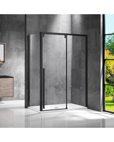 Душевой уголок 120x90 см Vincea Lugano VSR-1L9012CLB-1 прозрачное