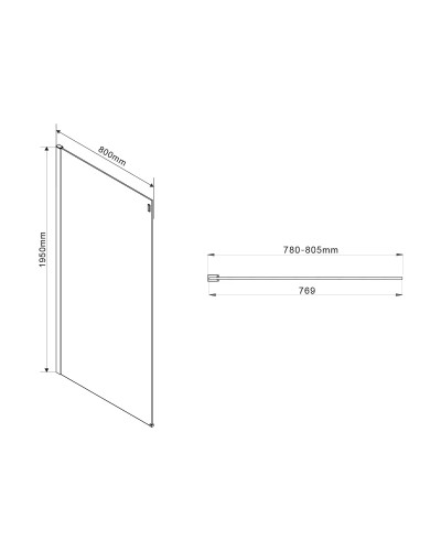 Душевой уголок 120x80 см Vincea Como VSR-1C8012CL прозрачное