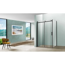 Душевой уголок 120x90 см Vincea Como VSR-1C9012CLB прозрачное