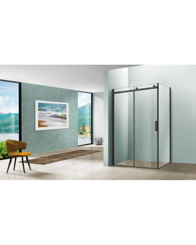 Душевой уголок 120x90 см Vincea Como VSR-1C9012CLB прозрачное