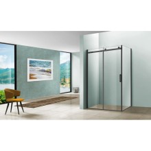 Душевой уголок 130х90 см Vincea Como VSR-1C9013CLB прозрачное