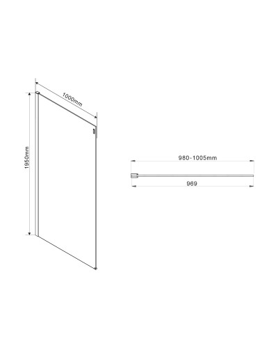 Душевой уголок 130x100 см Vincea Como VSR-1C1013CL прозрачное