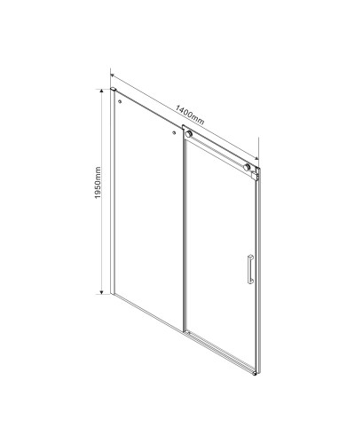 Душевой уголок 140x90 см Vincea Como VSR-1C9014CL прозрачное