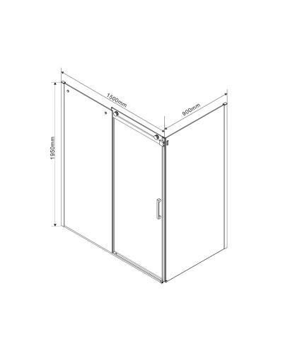 Душевой уголок 150x90 см Vincea Como VSR-1C9015CL прозрачное