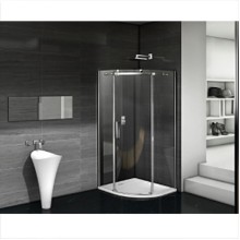 Душевой уголок Good Door Galaxy R-100-C-CH 100x100 профиль Хром стекло прозрачное