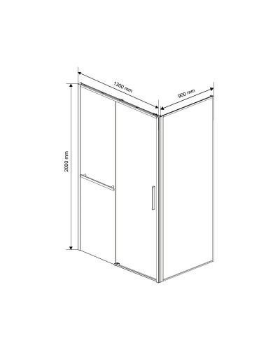 Душевой уголок 130х90 см Vincea Slim Soft VSR-1SS9013CL прозрачное