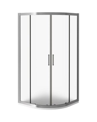 Душевой уголок Good Door Latte R-90-G-WE 90x90 профиль Белый стекло Grape