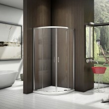 Душевой уголок Good Door Latte R-100 100x100 профиль Белый стекло прозрачное