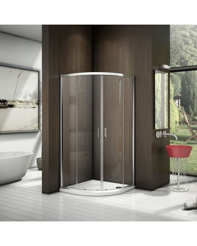 Душевой уголок Good Door Latte R-100 100x100 профиль Белый стекло прозрачное