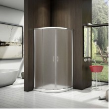 Душевой уголок Good Door Latte R-100 100x100 профиль Белый стекло прозрачное