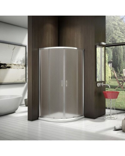 Душевой уголок Good Door Latte R-100 100x100 профиль Белый стекло прозрачное