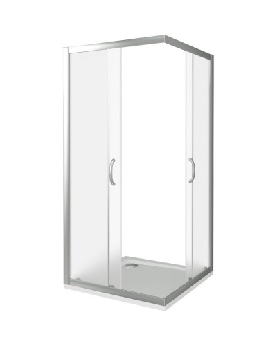 Душевой уголок Good Door Infinity CR-90-G-CH 90х90 профиль Хром стекло Грейп