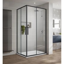 Душевой уголок 89x89 см Vincea Slim-U VSS-2SU900CLB прозрачное