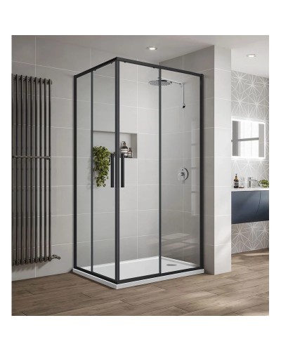 Душевой уголок 89x89 см Vincea Slim-U VSS-2SU900CLB прозрачное