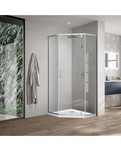 Душевой уголок 89x89 см Vincea Slim-U VSP-2SU900CL прозрачное