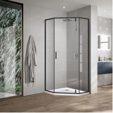 Душевой уголок 89x89 см Vincea Slim-U VSP-2SU900CLB прозрачное