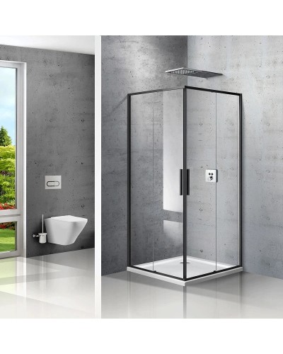 Душевой уголок 89х89 см Vincea Slim VSS-2SL900CLB прозрачное