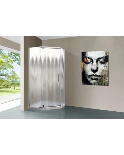 Душевой уголок 90х90 см Vincea Stresa VSP-1S900CH шиншилла