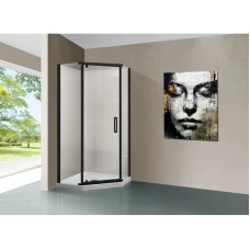 Душевой уголок 100x100 см Vincea Stresa VSP-1S100CLB прозрачное