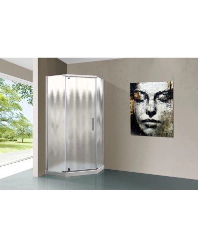 Душевой уголок 100x100 см Vincea Stresa VSP-1S100CH шиншилла