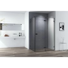 Душевой уголок 138х90 см Cezares BELLAGIO-AH-1-140/90-C-NERO прозрачное