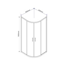 Душевой уголок 80х80 см Vincea Garda VSQ-1G800CH шиншилла