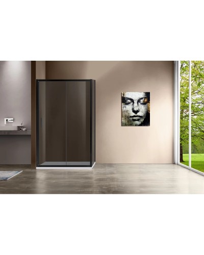 Душевой уголок 120x90 см Vincea Garda VSR-1G9012CGB тонированное