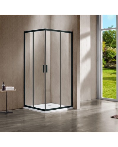 Душевой уголок 100x90 см Vincea Garda VSS-1G9010CLB прозрачное