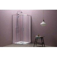 Душевой уголок Kolpa San Eco Quat TKP 80x80 538570 профиль Хром стекло прозрачное
