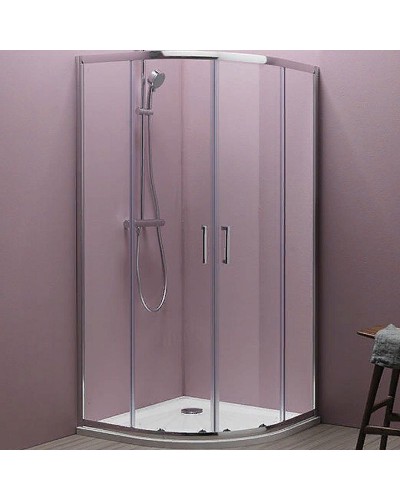 Душевой уголок Kolpa San Eco Quat TKP 90x90 538580 профиль Хром стекло прозрачное