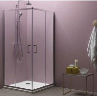 Душевой уголок Kolpa San Eco Quat TKK 90x90 538560 профиль Хром стекло прозрачное