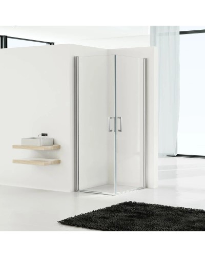 Душевой уголок 88,6x88,6 см Vincea Orta VSS-1O9090CL прозрачное