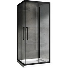 Душевой уголок 100х100 см Abber Schwarzer Diamant AG02100BH-S100B прозрачное