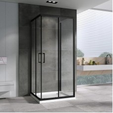 Душевой уголок 90х90 см Abber Schwarzer Diamant AG02090B-S90B прозрачное