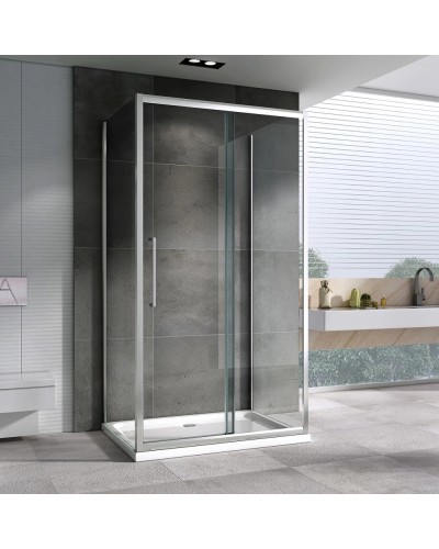 Душевой уголок 100х80 см Abber Schwarzer Diamant AG30100H-S80-S80 прозрачное