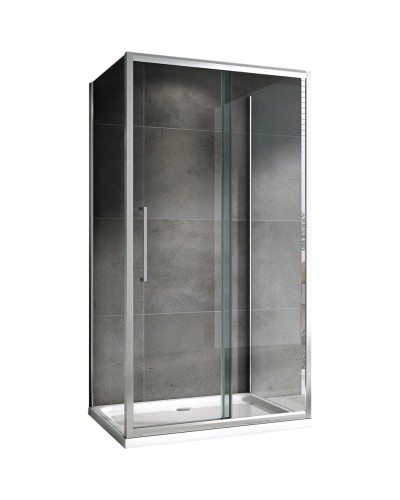 Душевой уголок 100х80 см Abber Schwarzer Diamant AG30100H-S80-S80 прозрачное