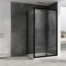 Душевой уголок 160х75 см Abber Schwarzer Diamant AG30160BH-S75B прозрачное