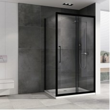 Душевой уголок 160х85 см Abber Schwarzer Diamant AG30160BH-S85B прозрачное