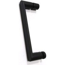 Душевой уголок 130х75 см Abber Schwarzer Diamant AG30130B-S75B-S75B прозрачное