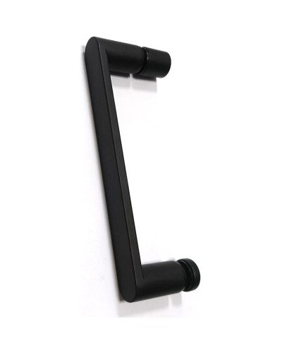 Душевой уголок 130х75 см Abber Schwarzer Diamant AG30130B-S75B-S75B прозрачное