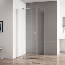 Душевой уголок Cezares Valvola-AH-1 80x90 профиль Хром стекло прозрачное