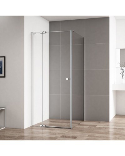 Душевой уголок Cezares Valvola-AH-1 80x90 профиль Хром стекло прозрачное