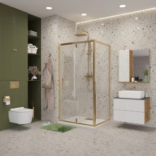 Душевой уголок 100х80 см Niagara NG-43-10AG-A80G прозрачное