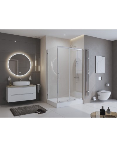 Душевой уголок BelBagno UNO-195-AH-1-100/80-C-Cr